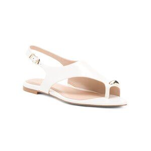 27 EDIT NATURALIZER Warm White Leather Via Sandals